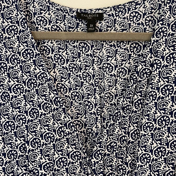 Talbots wrap blouse 3X - Picture 6 of 7